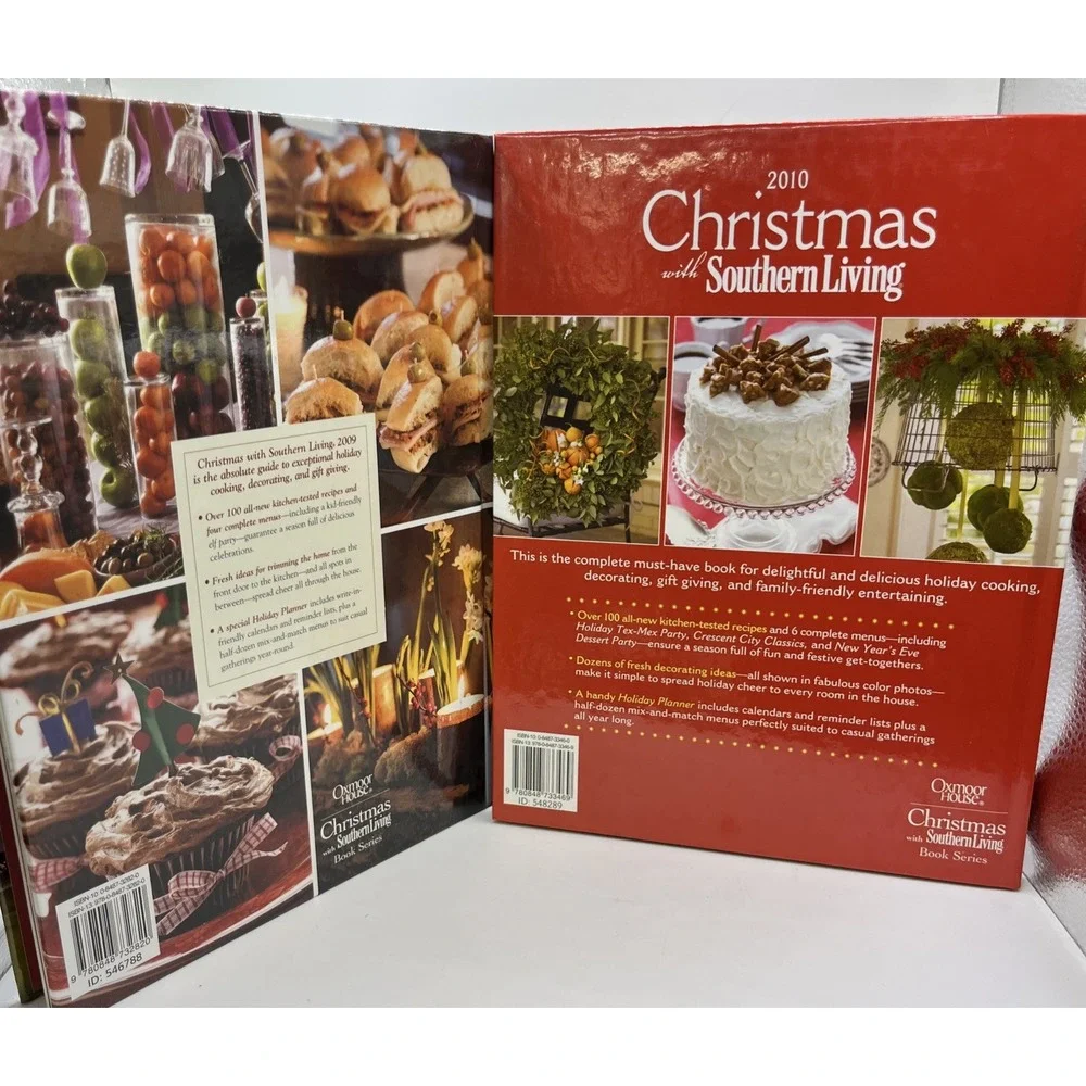 Southern Living Christmas Cookbook Special Edition 2009and 2010 Set Of 2‎